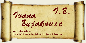 Ivana Bujaković vizit kartica